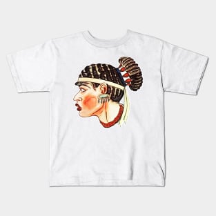 black girl with african hairstyle Kids T-Shirt